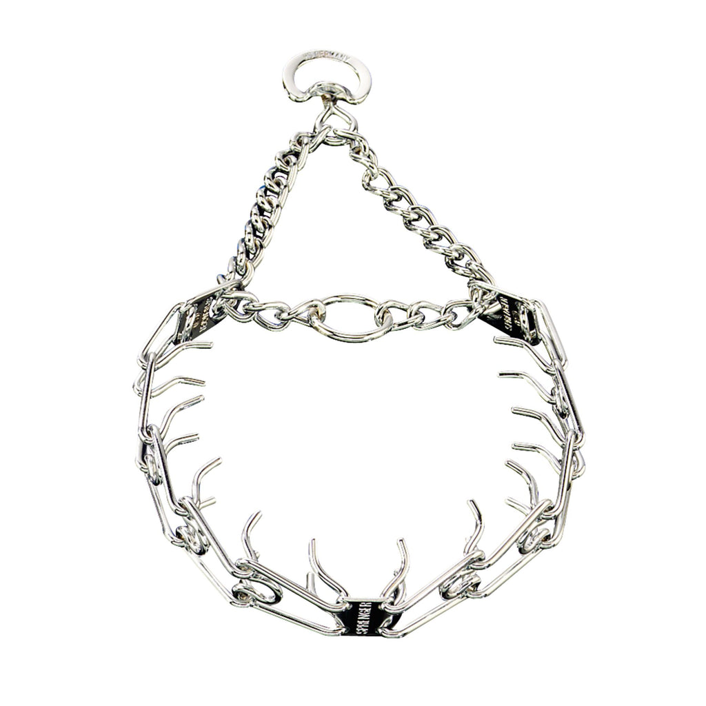 ULTRA-PLUS Training Collar with Center-Plate and Assembly Chain - Steel chrome plated with Swivel